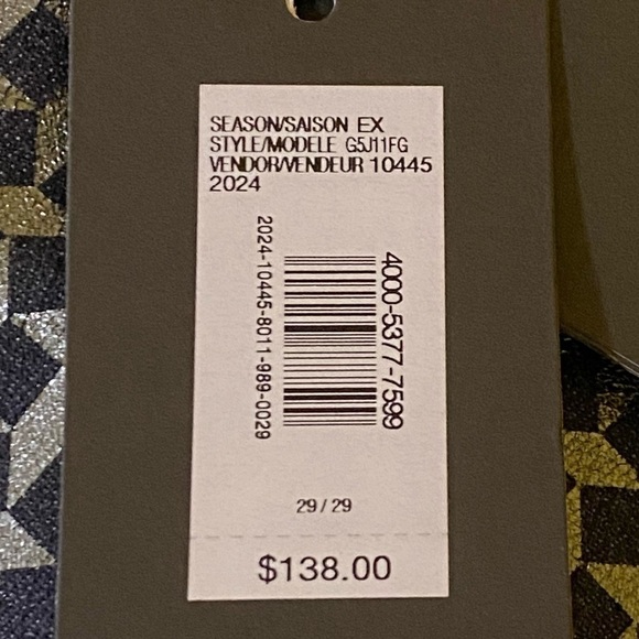 Armani Exchange New Size 29 Skinny Pant Jambe Etroit Stretch Demin Metallic - Picture 12 of 12